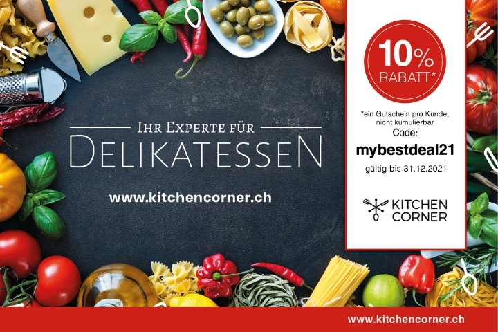 kitchencorner gutscheincode - Gutscheincodes für Schweizer Onlineshops - HS21