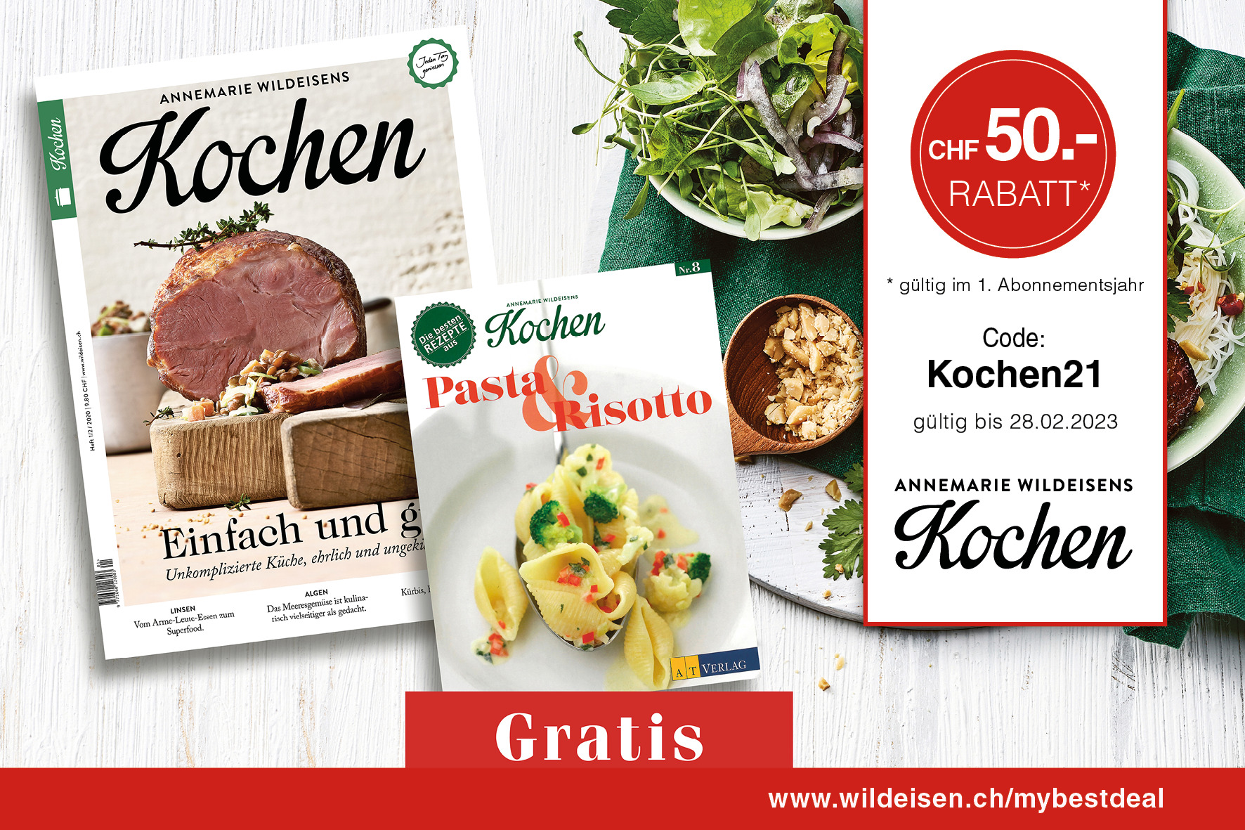 wireltern kochen - Gutscheincodes für Schweizer Onlineshops